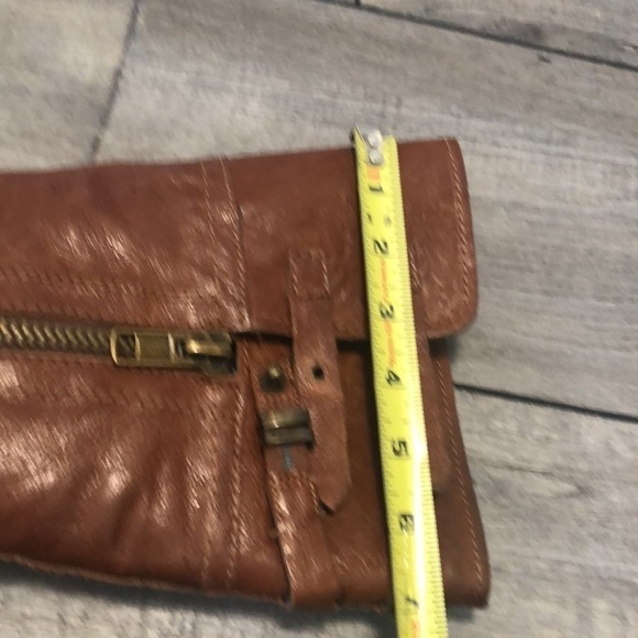 Franco Sarto Patina heeled cognac brown leather upper boots with side zipper - Picture 13 of 13